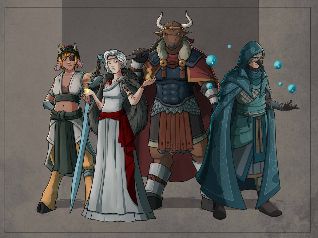 DnD Party by SilkyNoire on DeviantArt