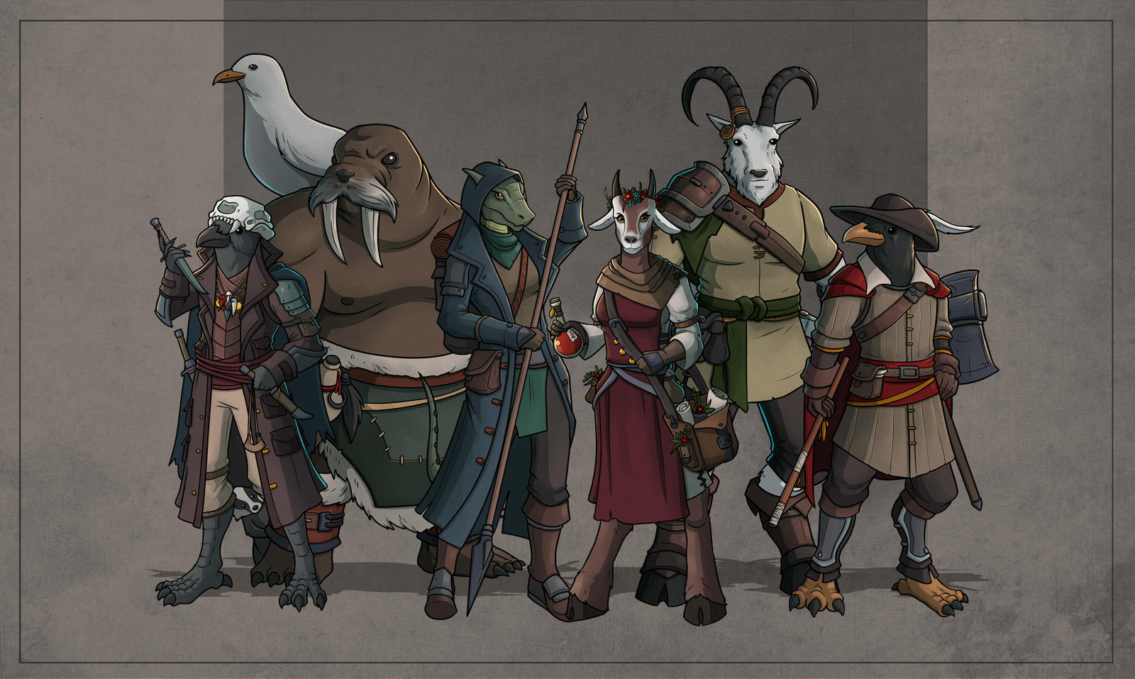 DnD Party by SilkyNoire on DeviantArt