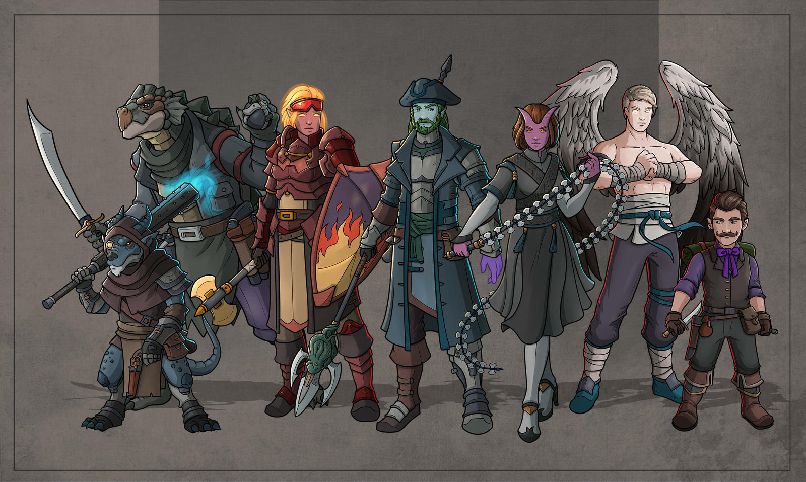 DnD Party by SilkyNoire on DeviantArt