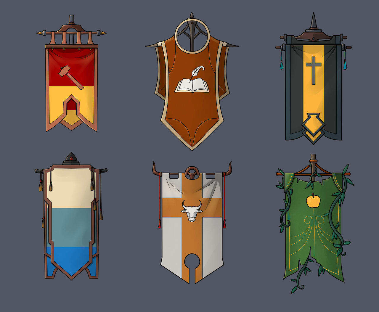 Fantasy Banners by SilkyNoire on DeviantArt