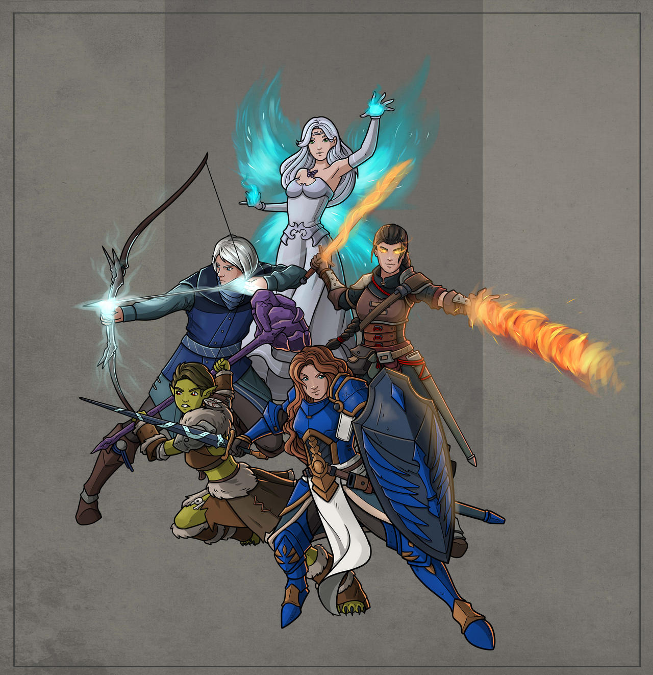 DnD Party by SilkyNoire on DeviantArt