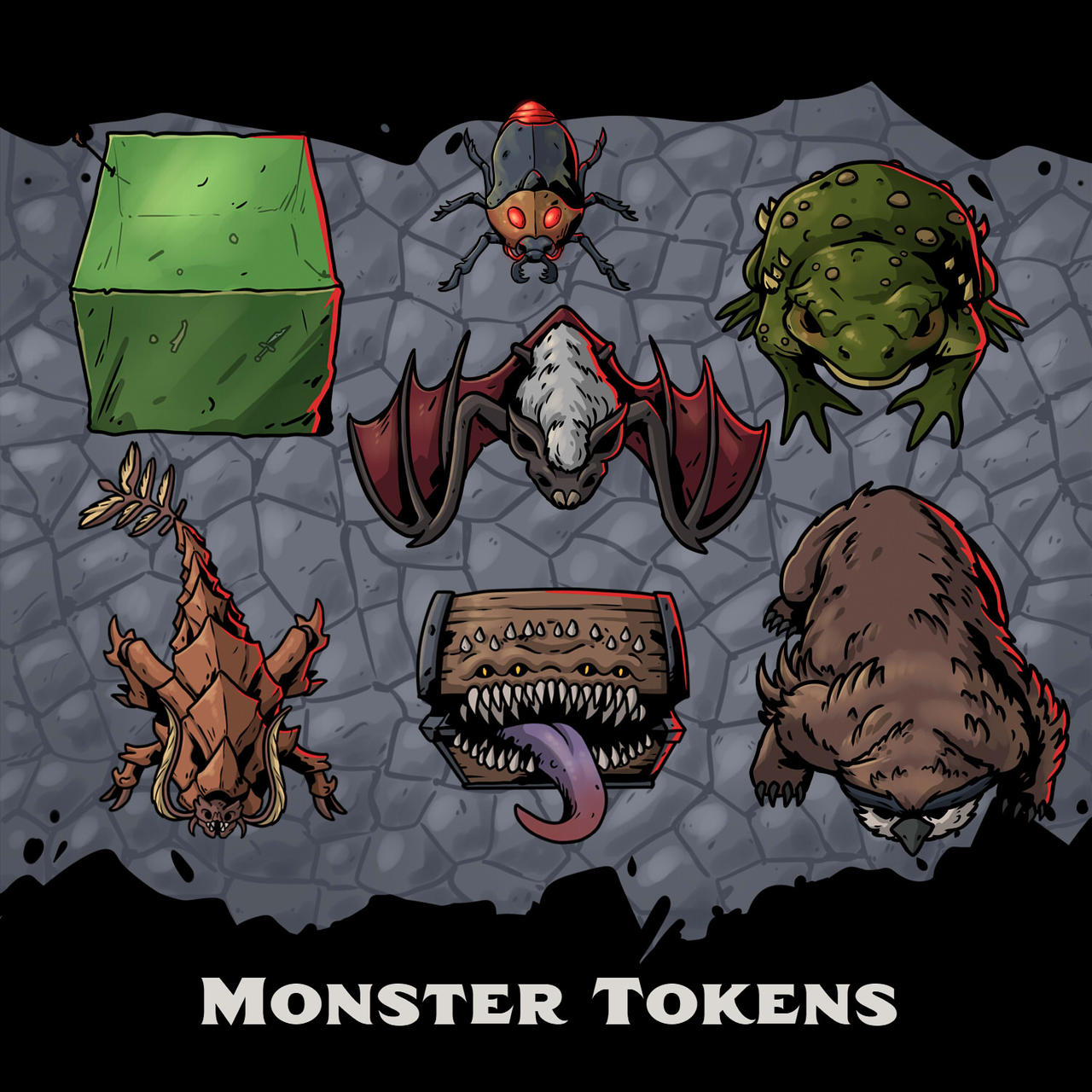 Monster Tokens by SilkyNoire on DeviantArt