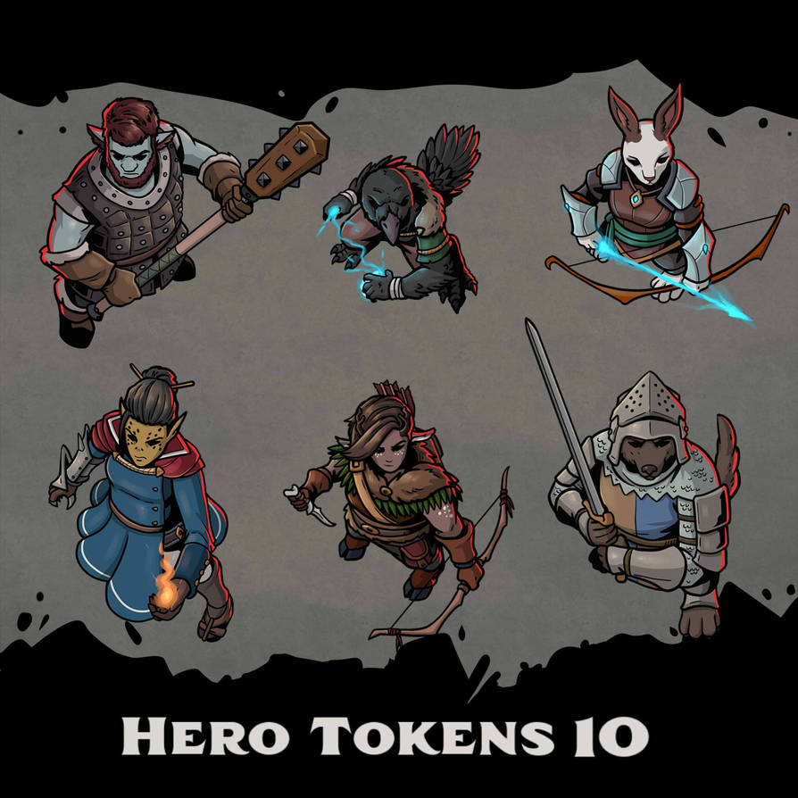 Hero Tokens 10 by SilkyNoire on DeviantArt