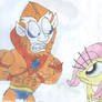 Fluttershy vs Beastman