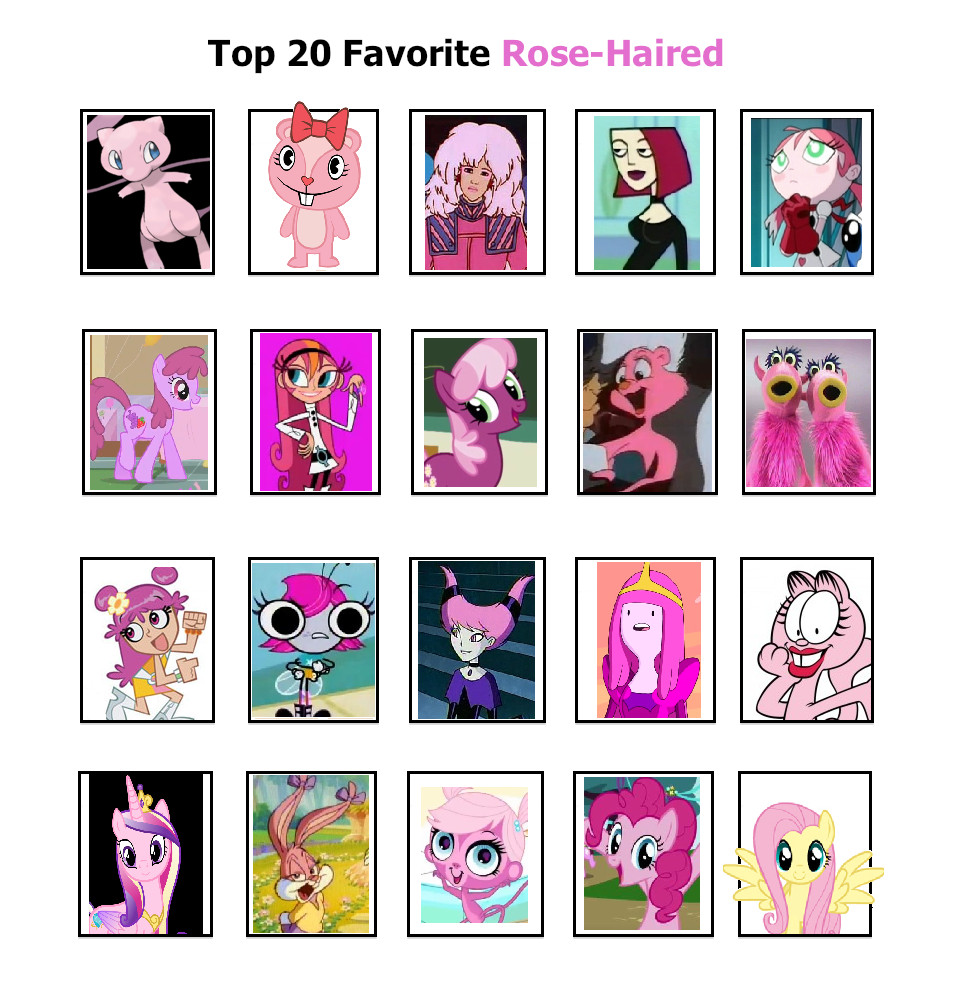 My Top 20 Favorite Rose-Haired Characters