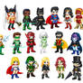 DC Heroes in Gaia style