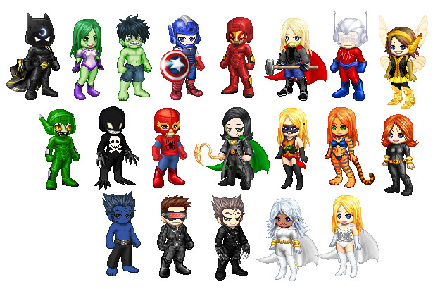 Marvel Heroes in Gaia style by SithVampireMaster27 on DeviantArt