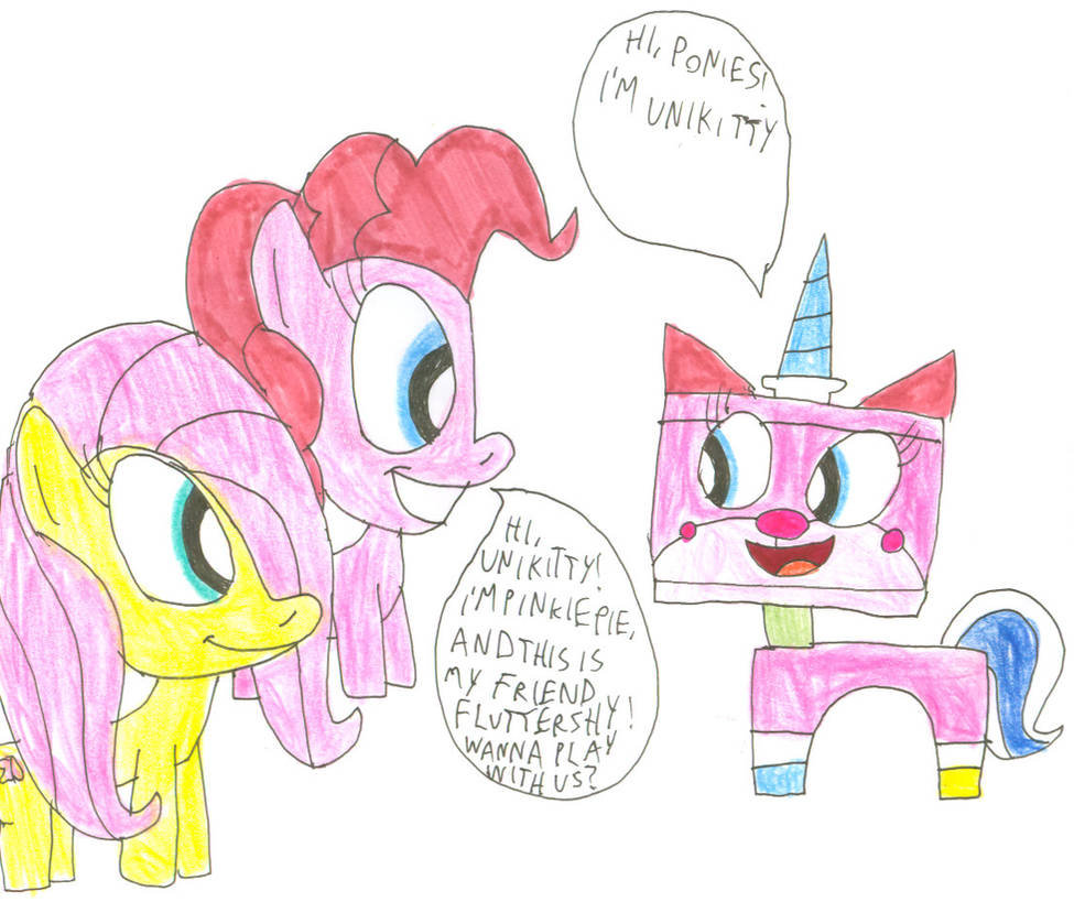 Unikitty meets Ponies by FrogwoodProductions on DeviantArt