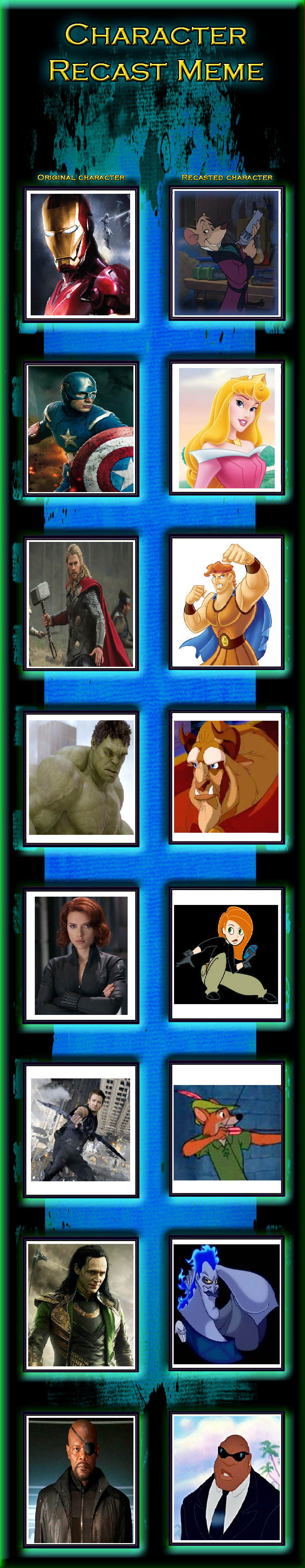 Avengers Disney Character Recast