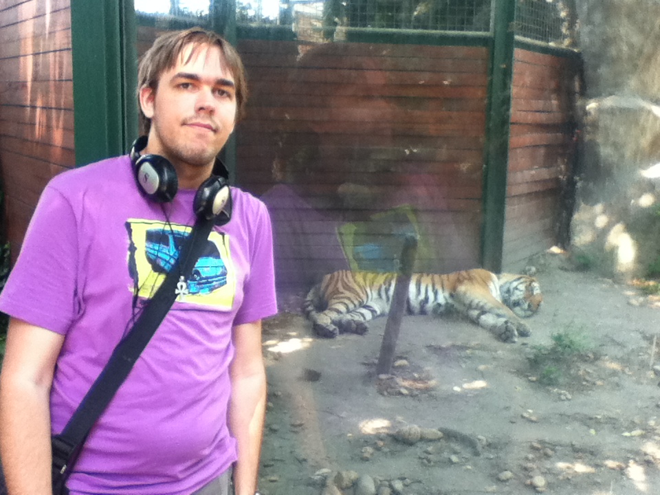 Day at the Zoo: Me with the Tiger