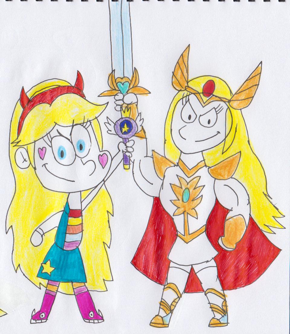 She Ra Star Pattern Star and New She-Ra by FrogwoodProductions on DeviantArt