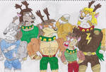 Ripped Reindeer Boys by FrogwoodProductions