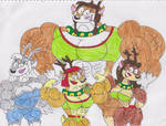 Ripped Reindeer Girls by FrogwoodProductions