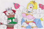 King Brawnford and Queen Swoletta by FrogwoodProductions
