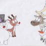 Rudolph and Frosty Meet Olaf and Sven