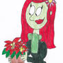 Poison Ivy with a Poinsettia