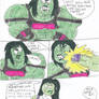 She-Hulk vs The Big Green Troglodyte