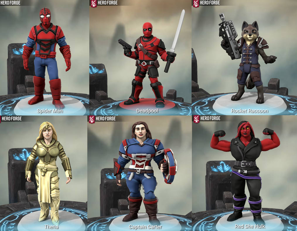 Hero Forge Marvel Heroes 02 by SithVampireMaster27 on DeviantArt