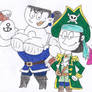 Kenny, Eva and Meg as Pirates