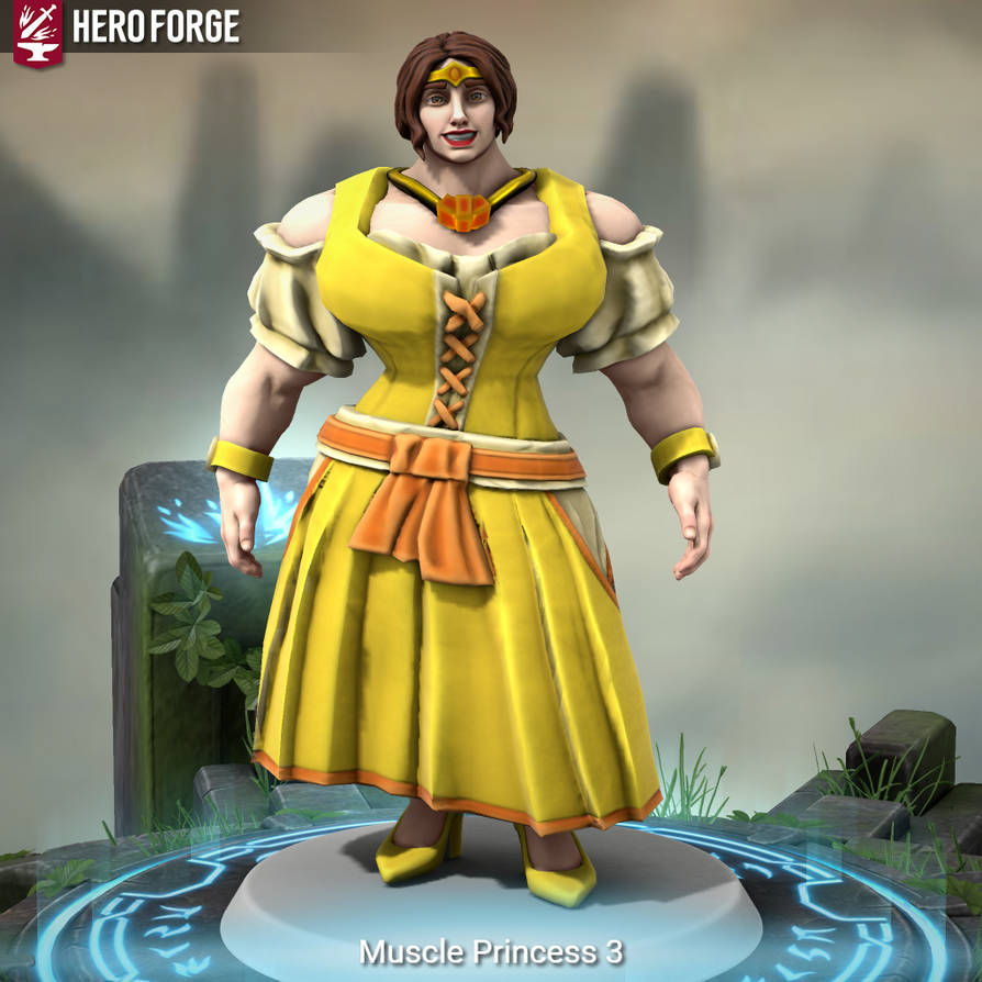Heroforge Muscle Hero Forge Muscle Princess 01 by FrogwoodProductions on DeviantArt