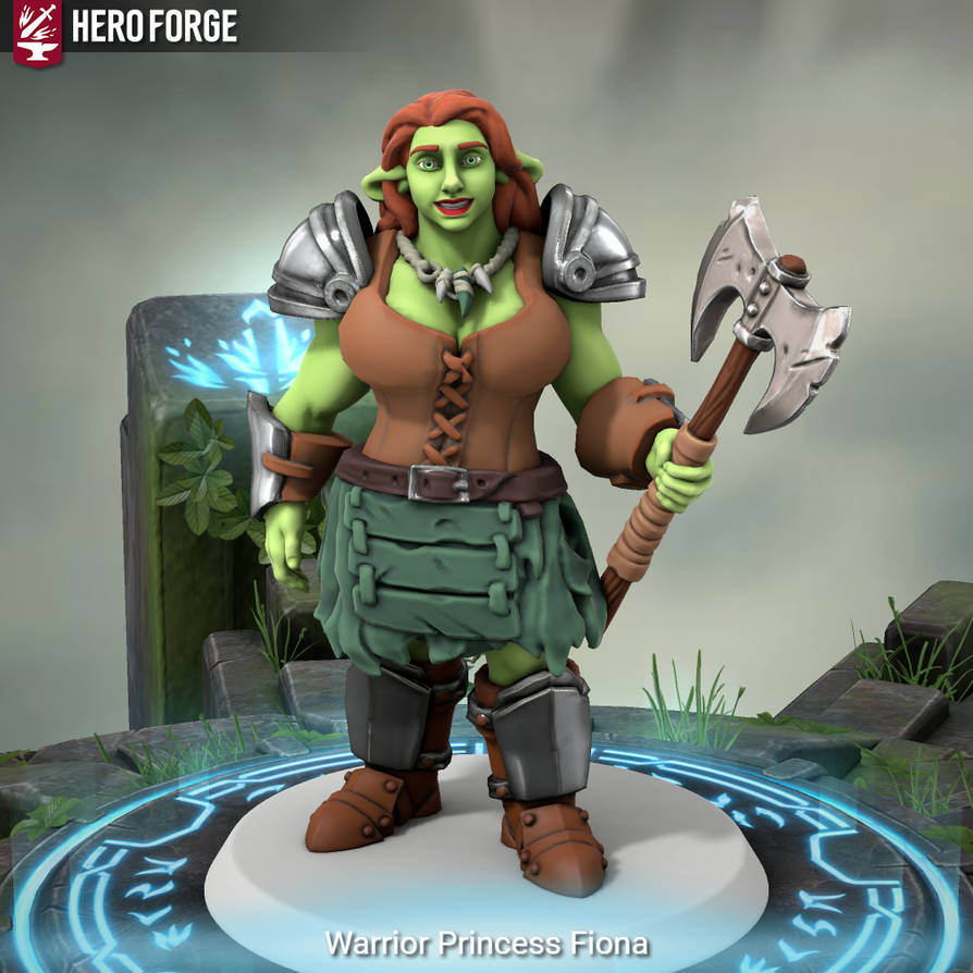 Color Forge Princess Hero Forge Warrior Fiona by FrogwoodProductions on DeviantArt
