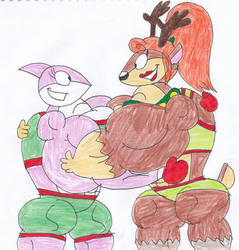 Rosana and Holly's Christmas Hug