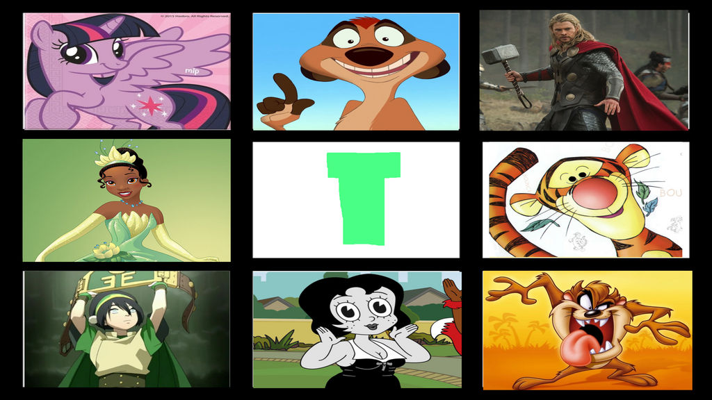 T Characters My Favorite T Characters 01 by FrogwoodProductions on DeviantArt