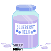 F2U - jar of blueberry milk
