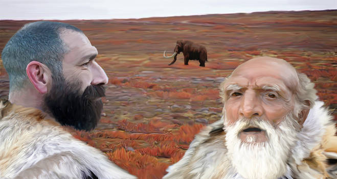 Neanderthal Father and Son