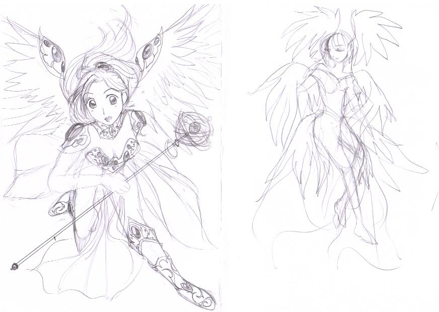 angel poses by kelvinikins on DeviantArt