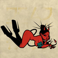 KAS Devil Girl Pinup