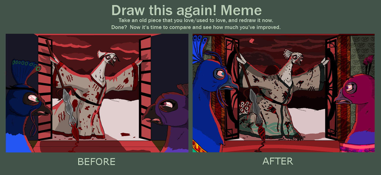 Draw this again -he saw only horror (1st version)