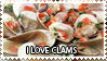 Clams - stamp by Z-goofs