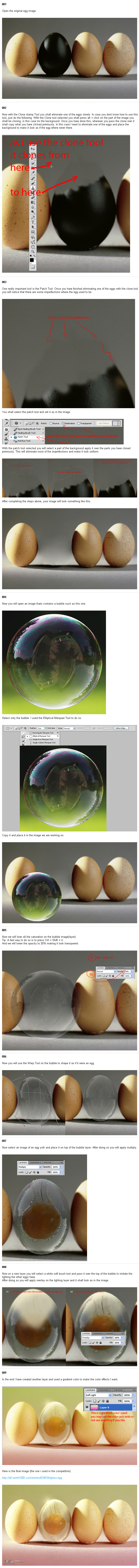Glass Egg Tutorial - Photoshop