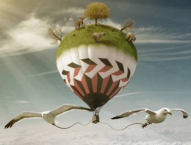 Surreal Hot Air Ballon