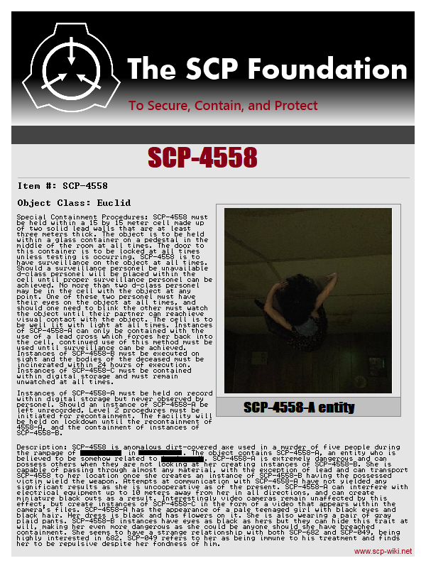 SCP Log Template, Wiki