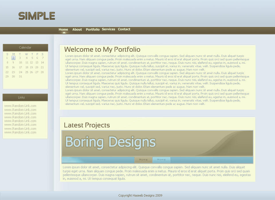 Simple Customize Layout Simple Layout by masterhaseeb on DeviantArt