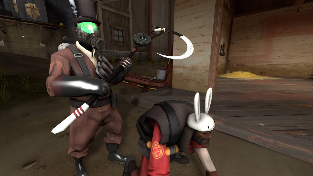 Demmo Walking ze Rabbid Demmo by TangoSerpentz on DeviantArt