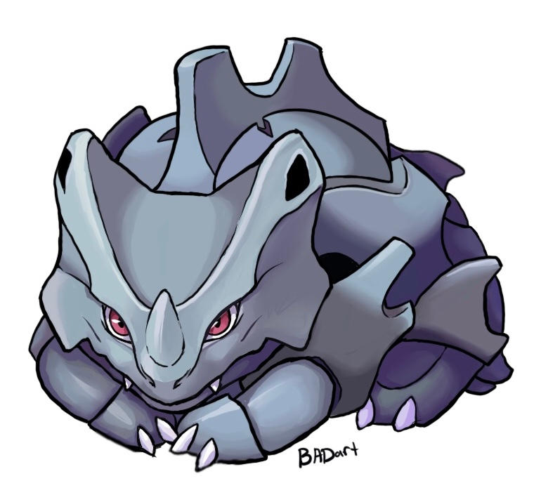Rhyhorn by BADartXD on DeviantArt