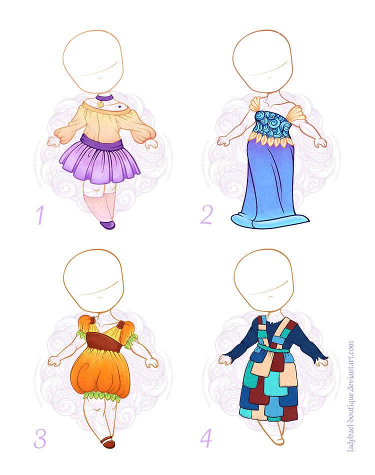 cute chibi dress Easy chibi clothes