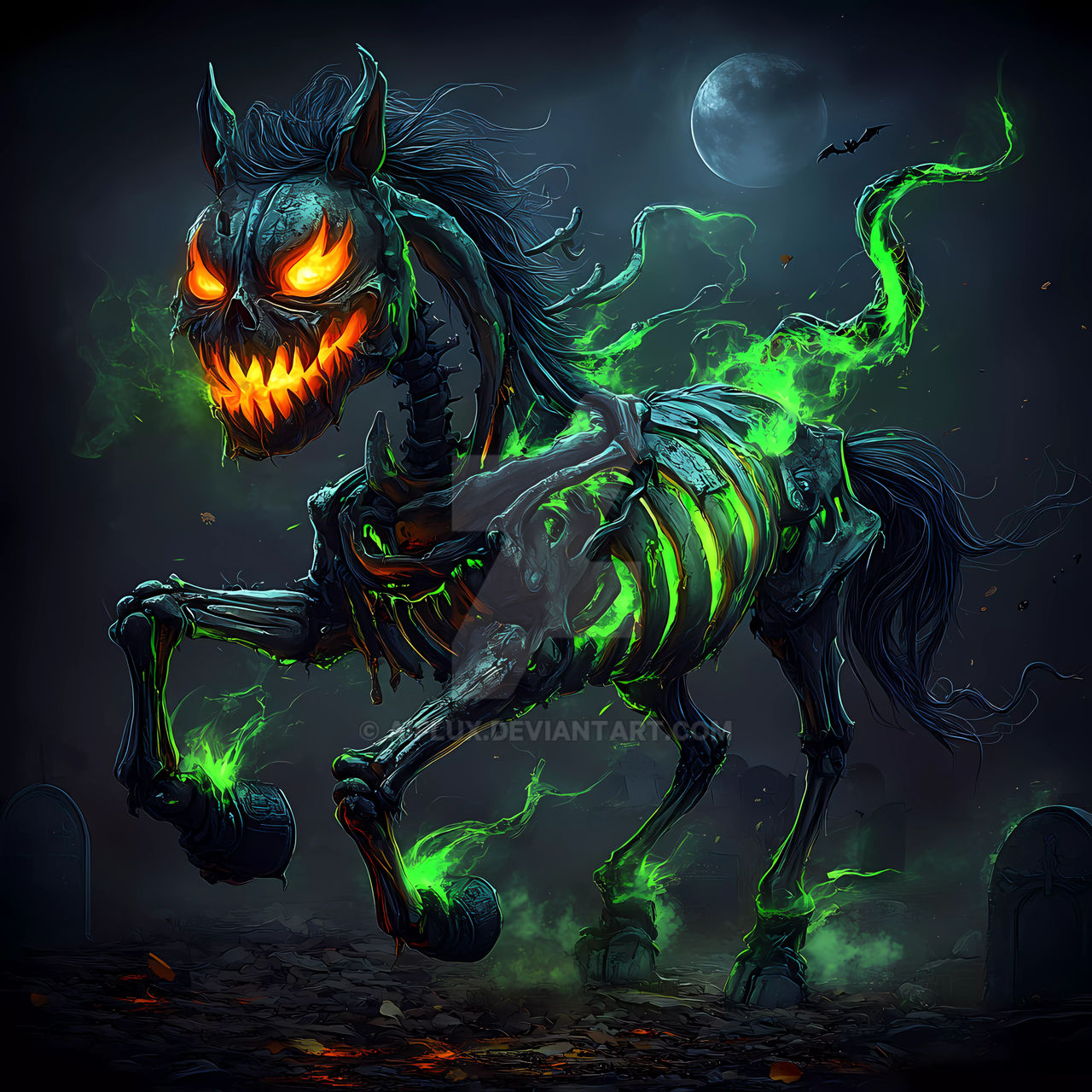Spectral Steed of Hell by aiflux on DeviantArt