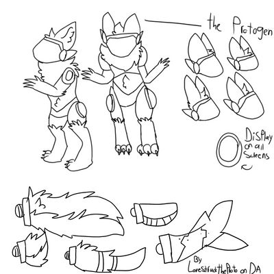 Protogen base, FREE TO USE! by LovestruckTheProto on DeviantArt