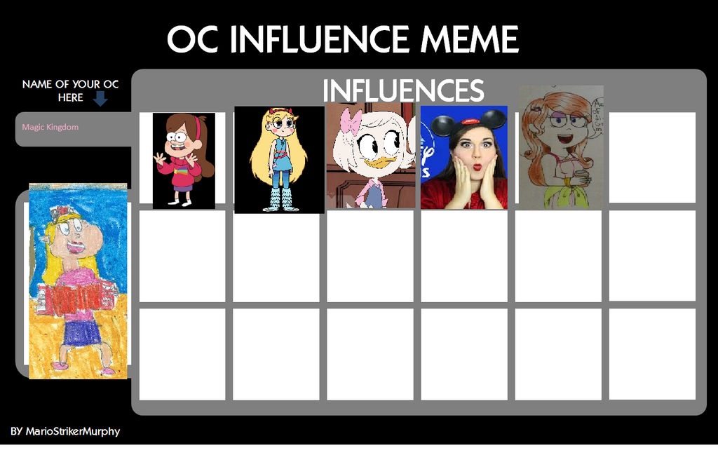 Magic Kingdom Influence meme by alagatery on DeviantArt