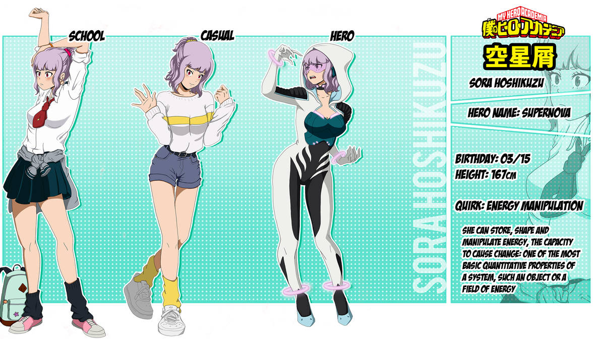 Sora Hoshikuzu Character Sheet by elyy8rainbowsalt on DeviantArt