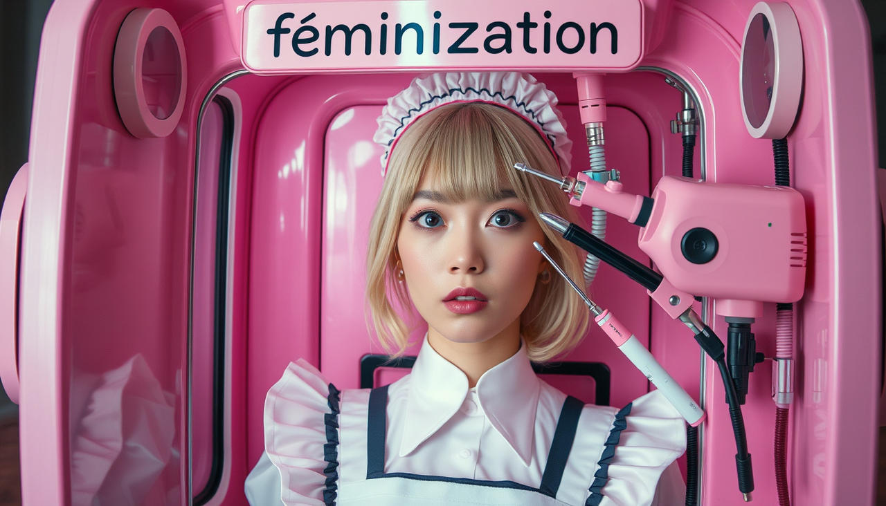 Automated Makeover Feminisation machine tg tf makeover 8 by PPKTM09 on DeviantArt