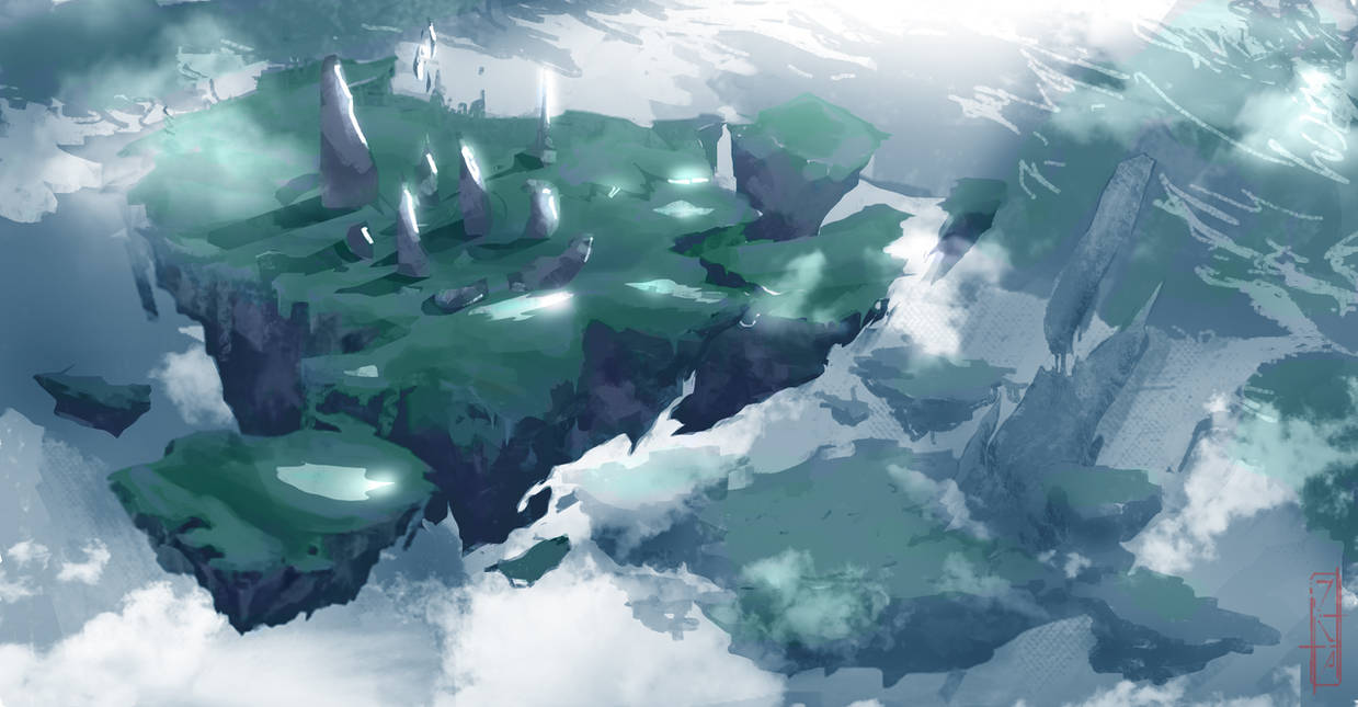 Dnd Floating Rocks Floating Rocks by luppe0 on DeviantArt