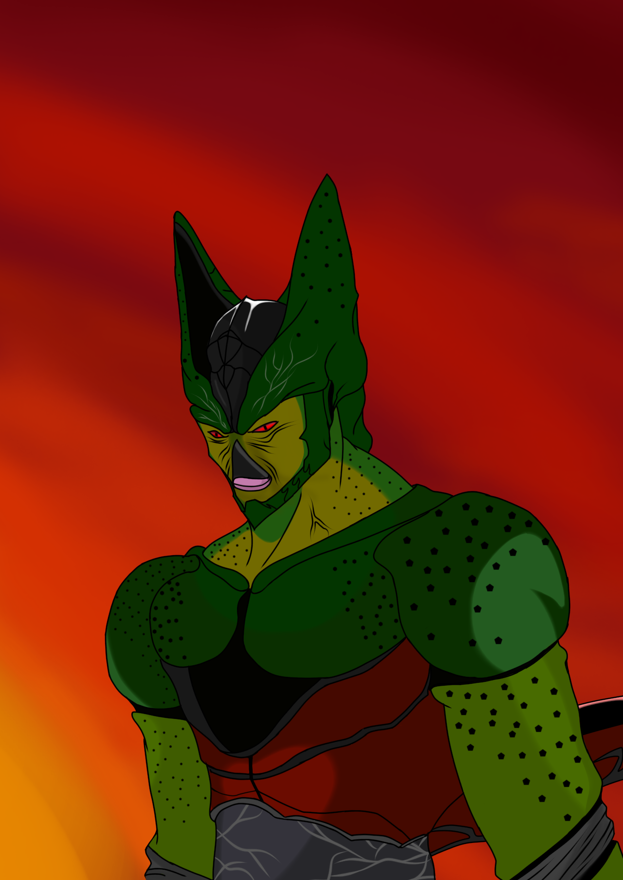 Cell Second DRAGON BALL REBOOT CELL SAGA (CELL SECOND FORM) by ELEVIGOKU on DeviantArt