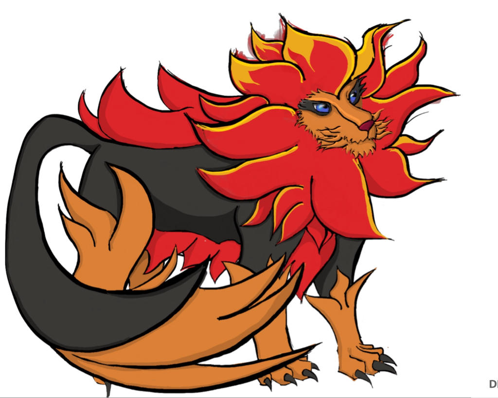 Pokemon: Pyroar by ShadowDrawz13 on DeviantArt