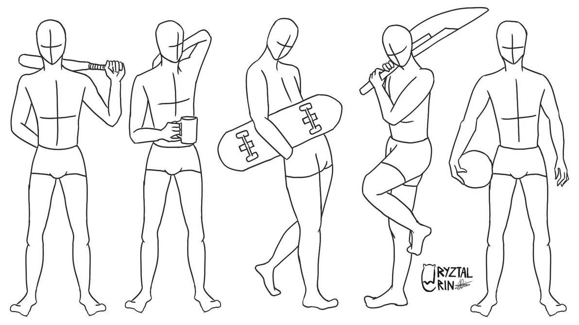 Object Poses Boy Holding an Object Pose by cryztalrin on DeviantArt
