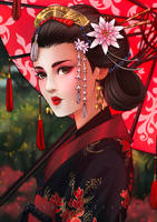 Geisha2 by Raquelarellano